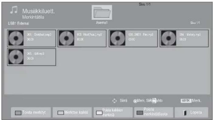 Musikkiluett. Merkintätila USB1 External Aserra1 Sivu 1/1 Sivu 1/1 001. Ströhein.mp3 0020 0020. MioFicc.mp3 0050 005.2NE1 Fis.mp3 0065 004. Miofj.mp3 0060 005. (Gillm) 0060 Siira Merk. Ströhein.to Merk. Merk. Toista merkityt Merkitse kalkid Polsa kalkidom merkörä Polstu merkintätilasta Lopeta