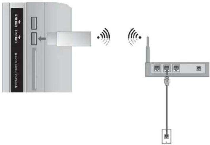 LG 22LE550N - Langattoman verkon yhteys - 1