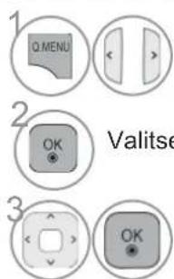 1 Q MENU 2 OK Valitse 3 OK