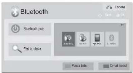 Bluetooth Bluetooth pois Etsi xudoke Lopeta Posta late. Omat decot