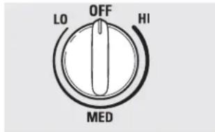 LO OFF HI MED