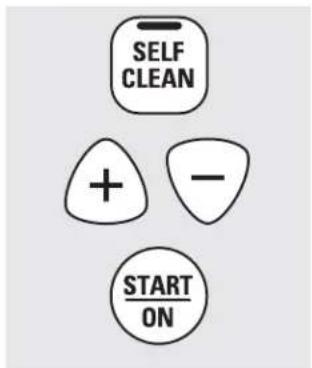 SELF CLEAN + - START ON
