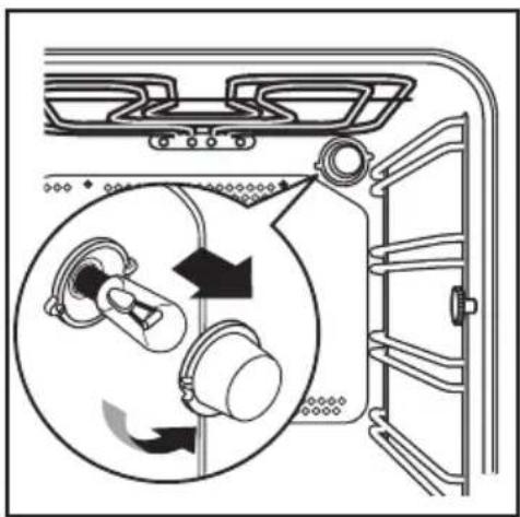 ZANUSSI ZOB481WQ - Sustitución de la bombilla del horno - 2