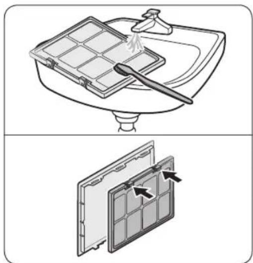 SAMSUNG DF60A8500PG - To clean the Air filter - 2