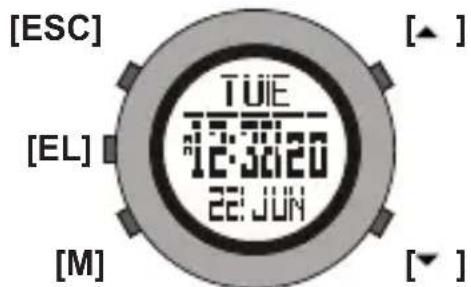 TOPCOM HB 10M00 - Poistumisnäppäin [ESC] (LIGHT/ESC) (TAUSTAVALO/POISTU) - 1