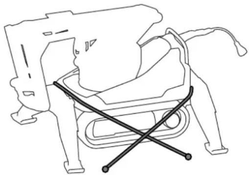HUSQVARNA DXR140 - Kuorman kiinnittäminen - 1