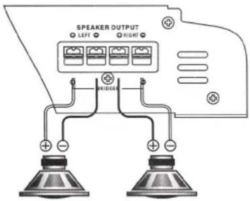 SPEAKER OUTPUT LEFT RIGHT BRIDGEER