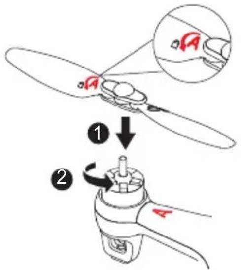 Syma W1 - Installation av propellrarna - 1