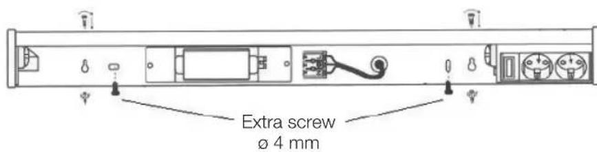 Extra screw ø 4 mm