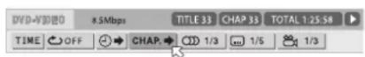 ROTEL RDV-03 - From the status bar menus: - 1
