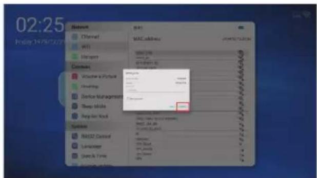 02:25 Network Channel WIT Managers Controls VOLUME & PICTURE AVENINGS Device Management Sleep Mode Regular Rock Systems N0322 Control Language Quick & Time MAC address 100% 100% 100% 100% 100% 100% 100% 100% 100% 100% 100% 100% 100% 100% 100% 100% 100% 100% 100% 100% 100% 100% 100% 100% 100% 100%