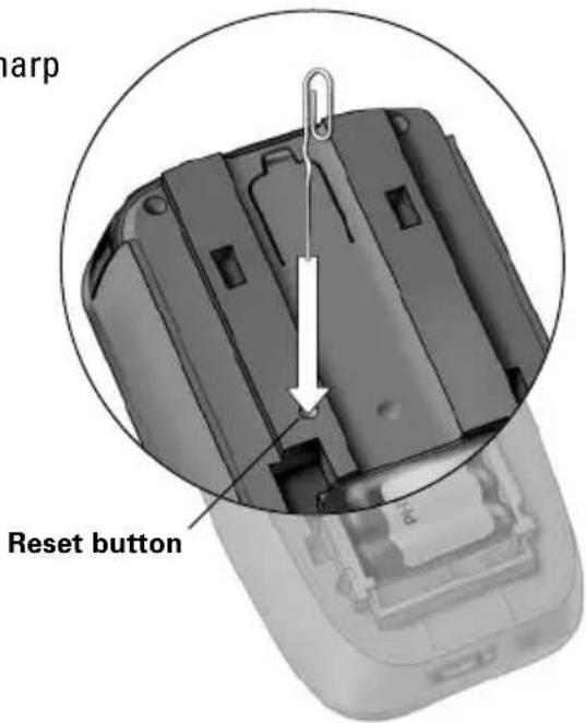 harp Reset button