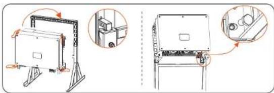 SolaX Power X3-MEGA G2 - Installation Steps of Mounting Inverter on the Stand - 4