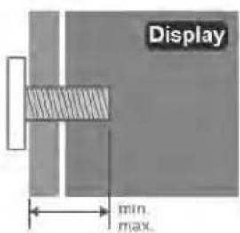Display min. max.