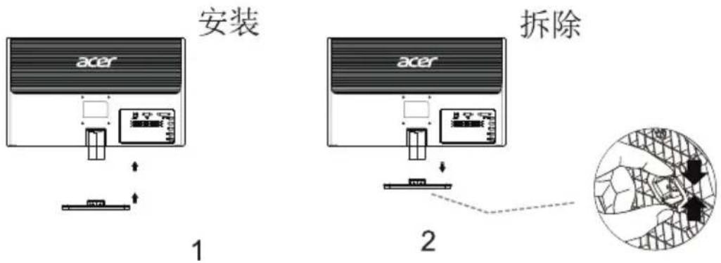 安装 1 拆除 2