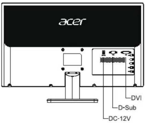 acer DVI D-Sub DC-12V