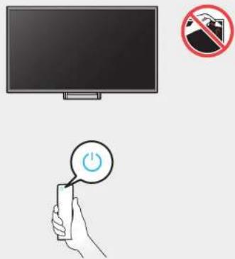Diagram showing a monitor and a hand holding a power button with a 'No' symbol, implying no protection or disapproval.