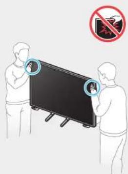 Illustration showing two people interacting with a TV screen, one pointing at a device and the other holding a device; a red prohibition symbol above indicates no protection.