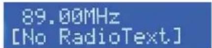 89.00MHz [No RadioText]