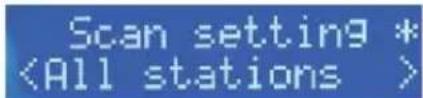 Scan setting *