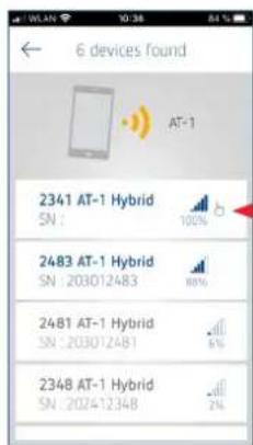 6 devices found AT-1 2341 AT-1 Hybrid SN : 100% 2483 AT-1 Hybrid SN : 203012483 89% 2481 AT-1 Hybrid SN : 203012481 6% 2348 AT-1 Hybrid SN : 202412348 2%