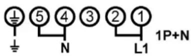 ① ⑤ ④ ③ ② ① ⊥ ⊥ N L1 1P+N
