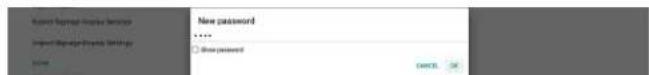 Import Regional Privacy Settings Import Regional Privacy Settings New password *** None Show password OK Cancel OK