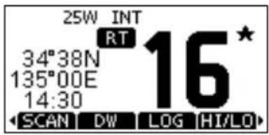 25W INT RT 16* 34°38N 135°00E 14:30 SCAN DW LOG HI/LO