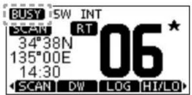 BUSY SW INT SCAN RT 34°38N 06 ★ 135°00E 14:30 SCAN DW LOG HI/LO