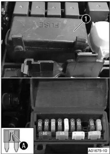 FUSE ① -10 -15 -10 -10 -10 -15 -10 -10 A A01675-10