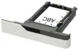 LEXMARK MX822 - Valinnaisen 550 arkin lokeron täyttäminen - 12