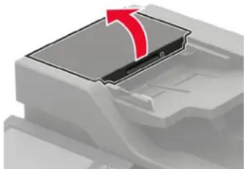 LEXMARK MX822 - Automaattisen asiakirjansyöttölaitteen rullan puhdistaminen - 1