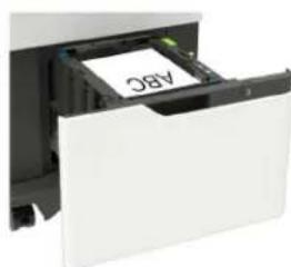 LEXMARK MX822 - A4-, Letter-, Legal-, Oficio- ja Folio-kokoisen paperin lisääminen - 6