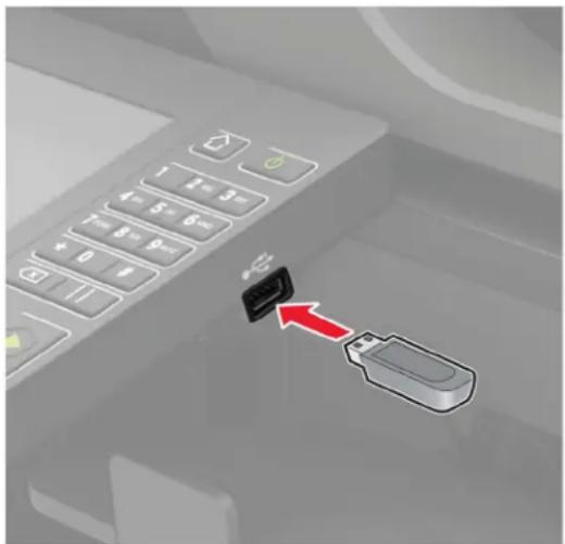 LEXMARK MX822 - Skannaaminen flash-asemaan - 1