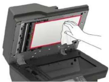 LEXMARK MX822 - Skannerin puhdistaminen - 4