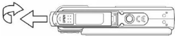 AGFAPHOTO DC-8338i - Open the battery cover. - 1