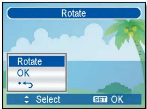 Rotate Rotate OK ← Select SET OK