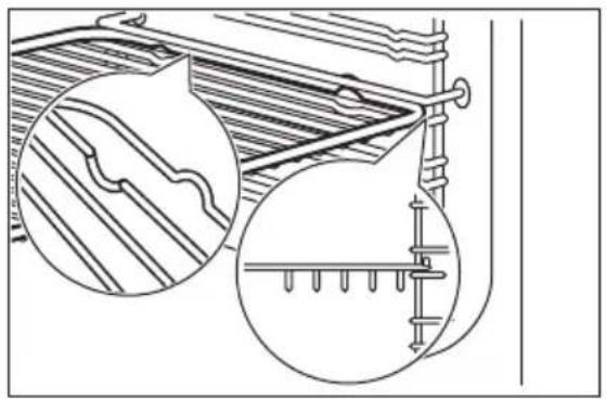 ELECTROLUX LKI540001W - Lisävarusteiden asettaminen Leivinpelti: - 4