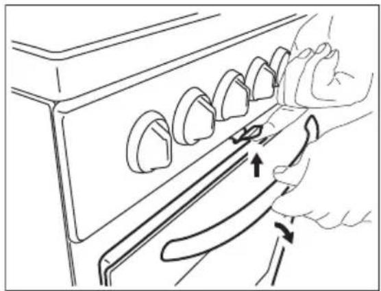 ELECTROLUX LKI561401X - Luukun mekaaninen lukitus - 1