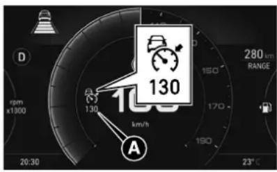 D rpm x1000 1.30 km/h 130 280 km RANGE 150 170 190 20:30 23°C A