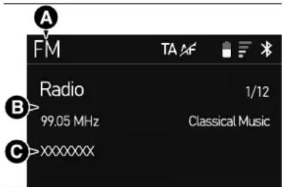 A FM TA AF Radio 1/12 99.05 MHz Classical Music C>XXXXXX
