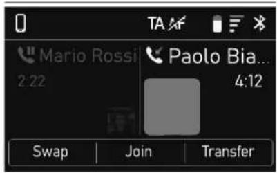 Mario Rossi 2:22 Paolo Bia... 4:12 Swap Join Transfer