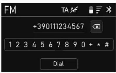 FM +390111234567 1 2 3 4 5 6 7 8 9 0 + * # Dial