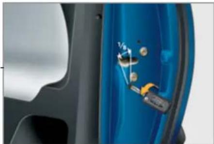 PEUGEOT 207 (2013) - Kuljettajan oven avaaminen - 1