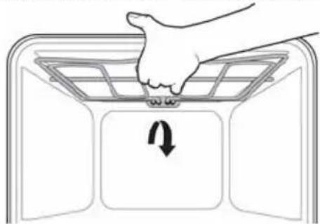 ELECTROLUX EKD514500 - Grillivastuksen taittaminen alaspäin - 1