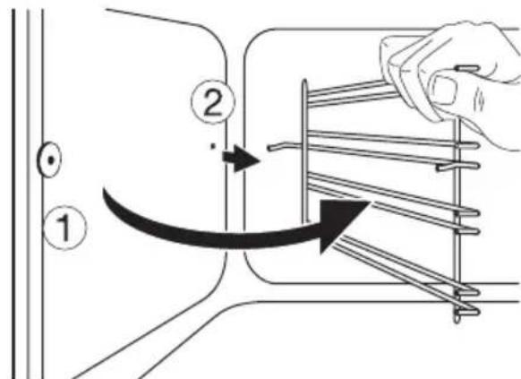 ELECTROLUX EKD514501 - Demontering av ugnsstegarna - 2