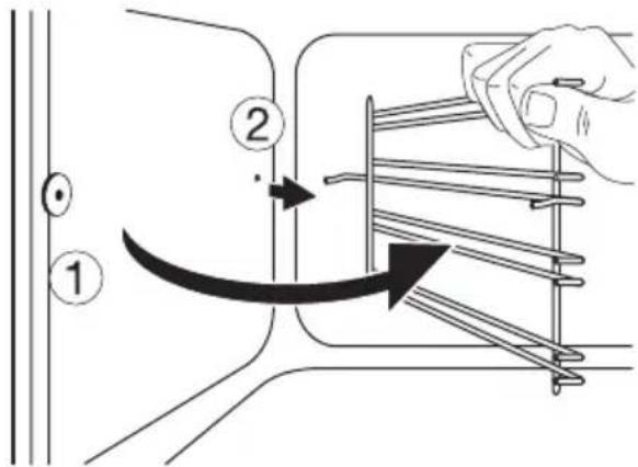 ELECTROLUX EKD514501 - Uunipeltien kannatinkiskot Kannatinkiskojen irrottaminen - 2