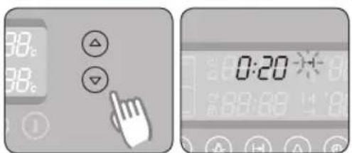 38℃ 38℃ 0:20