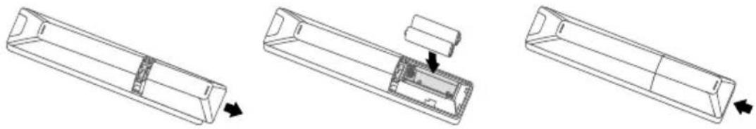 TCL 85P8L - Paristojen asentaminen - 1