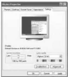 SAMSUNG LE32A436T1C - Tietokoneen asetusten määrittäminen (Windows XP) - 1